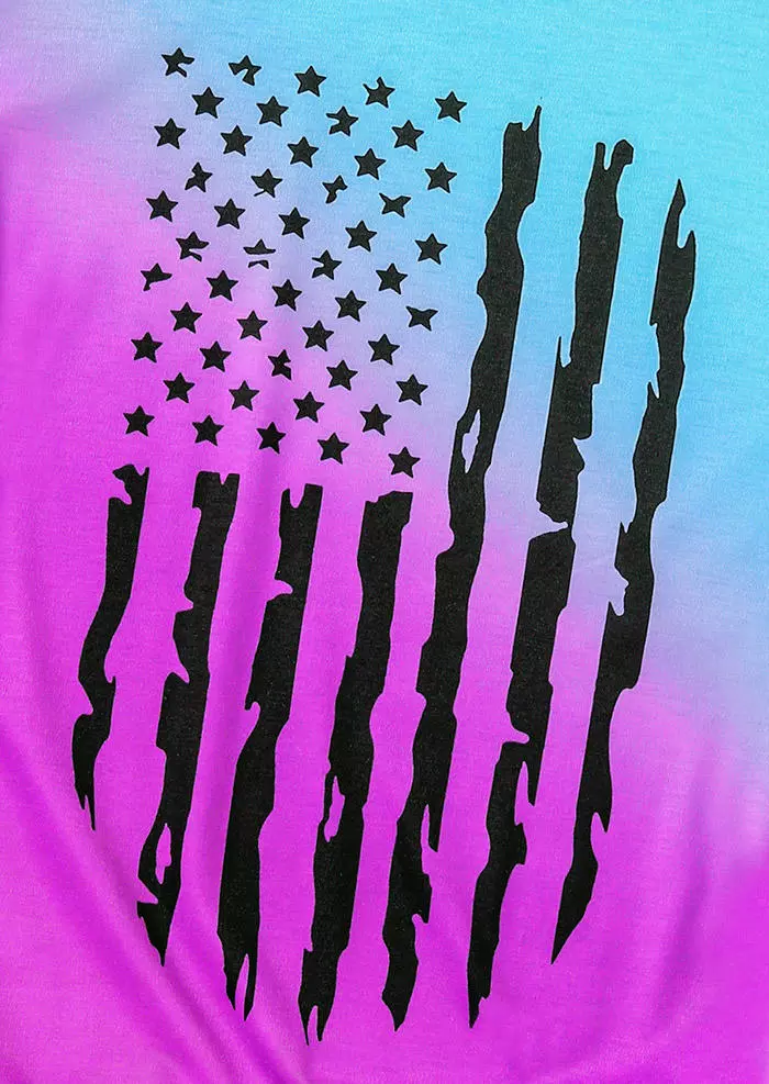 American Flag Gradient T-Shirt Tee 5 American Flag Gradient T-Shirt Tee - Image 3