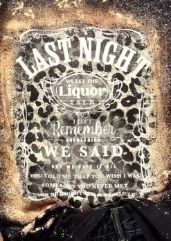 Last Night Leopard Glitter Bleached T-Shirt Tee 9 Last Night Leopard Glitter Bleached T-Shirt Tee -Garment Sale Store SCM014892 1 41908750905494 124