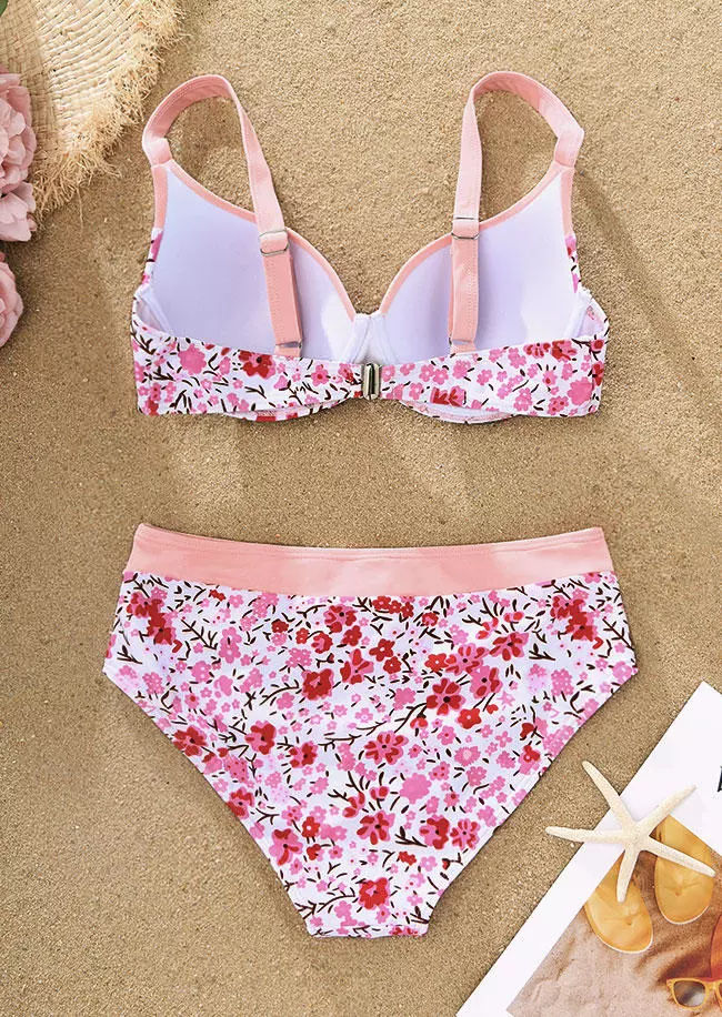 Ditsy Floral Color Block Bikini Set 5 Ditsy Floral Color Block Bikini Set - Image 3