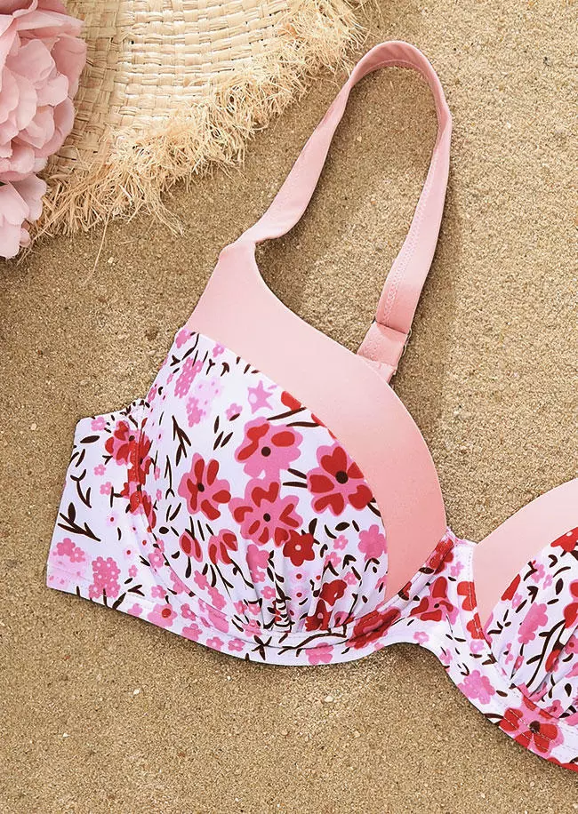 Ditsy Floral Color Block Bikini Set 6 Ditsy Floral Color Block Bikini Set - Image 4