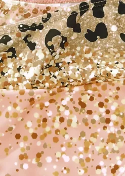 Leopard Glitter Ruched Hollow Out Halter Bikini Set - Pink 9 Leopard Glitter Ruched Hollow Out Halter Bikini Set - Pink -Garment Sale Store SCM015102 1 41006189449690 124