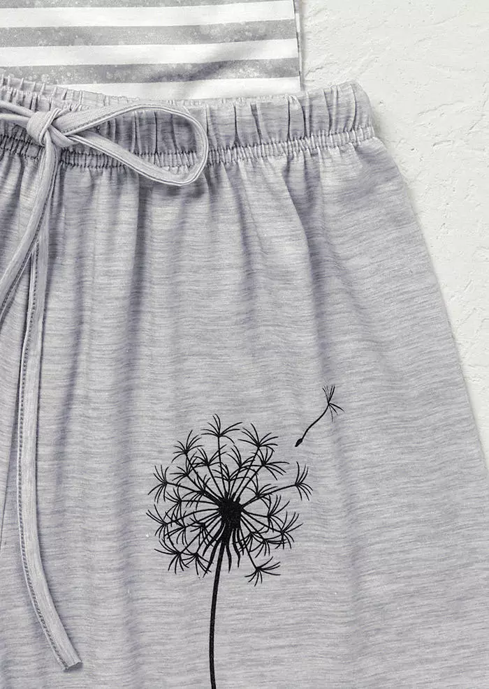Just Breathe Dandelion Striped Camisole And Shorts Pajamas Set 6 Just Breathe Dandelion Striped Camisole And Shorts Pajamas Set - Image 4