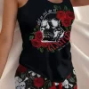 Shut Up And Give Me Small Town Murder Podcast Rose Skull Tank And Shorts Pajamas Set - Black 2 Shut Up And Give Me Small Town Murder Podcast Rose Skull Tank And Shorts Pajamas Set - Black -Garment Sale Store SCM015293 1 41703849053698 124