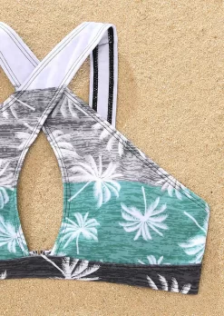 Coconut Tree Color Block Criss-Cross Hollow Out Bikini Set 9 Coconut Tree Color Block Criss-Cross Hollow Out Bikini Set -Garment Sale Store SCM015335 4 41543219325363 124