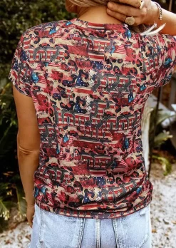 USA Leopard American Flag T-Shirt Tee -Garment Sale Store SCM015817 3 50350864329873 124