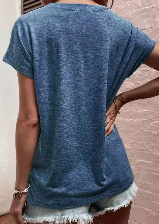 Be You Kind Thoughtful Worthy Brave Beautiful Bold Brilliant T-Shirt Tee - Blue 5 Be You Kind Thoughtful Worthy Brave Beautiful Bold Brilliant T-Shirt Tee - Blue - Image 3