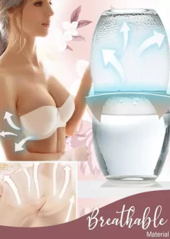 Invisible Backless Strapless Bra - Apricot -Garment Sale Store SCM016036 1 50566338736028 124