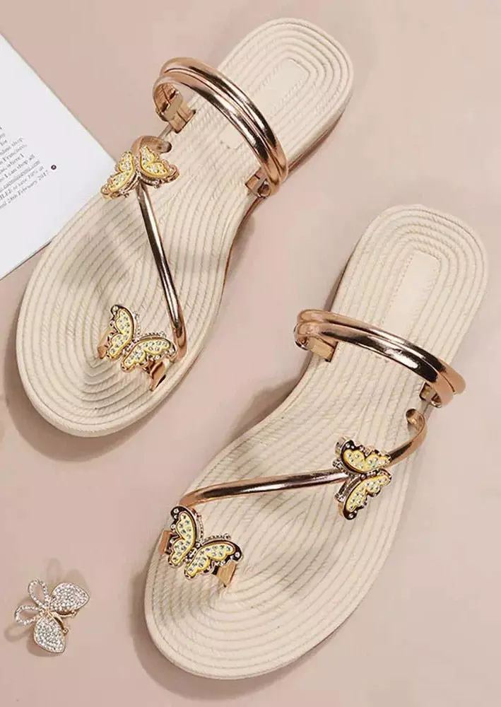 Butterfly Toe Ring Flat Slippers 6 Butterfly Toe Ring Flat Slippers - Image 4