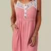 Lace Splicing Pocket Ruffled Mini Dress - Pink -Garment Sale Store SCM016860 1 53016933566167 124