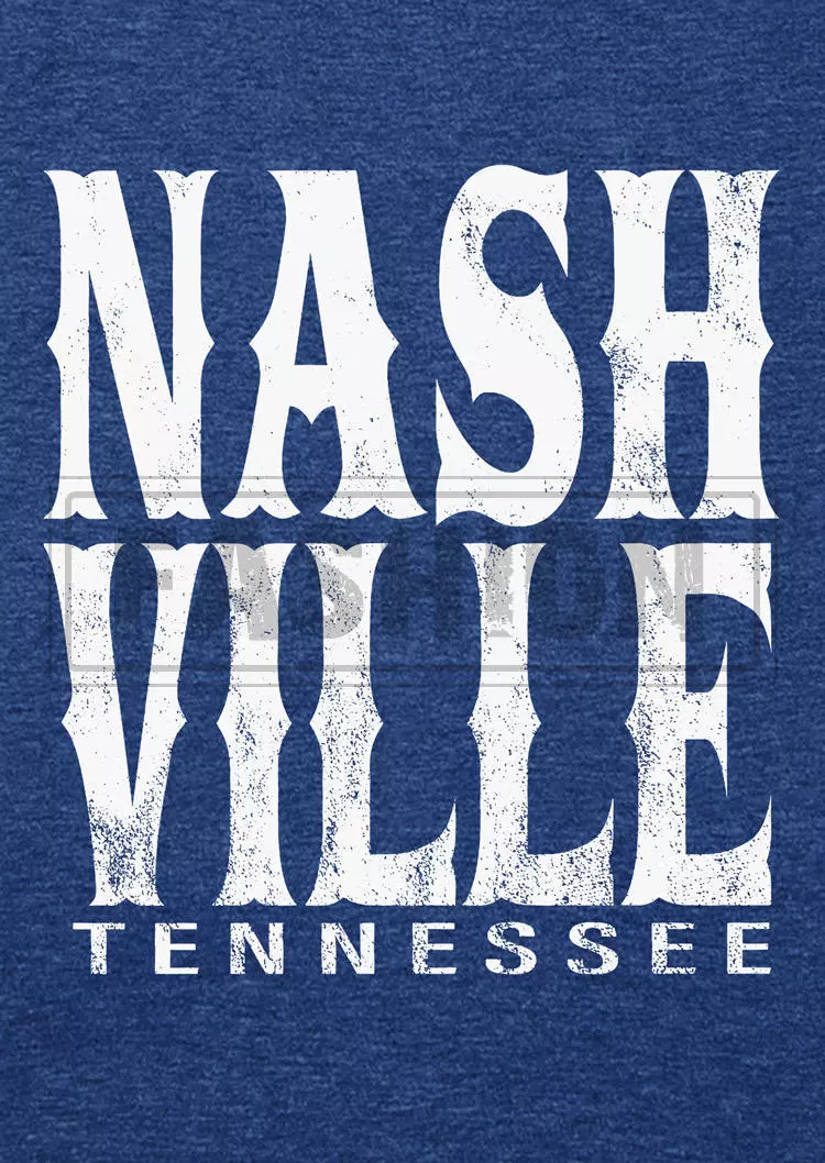 Nashville Tennessee Boots Booze & Besties T-Shirt Tee - Blue 6 Nashville Tennessee Boots Booze & Besties T-Shirt Tee - Blue - Image 4