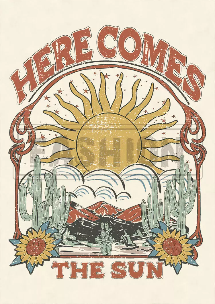 Here Comes The Sun Sunflower T-Shirt Tee - Apricot 6 Here Comes The Sun Sunflower T-Shirt Tee - Apricot - Image 4