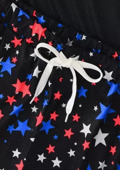 Sunflower Tank And American Flag Shorts Pajamas Set - Black 8 Sunflower Tank And American Flag Shorts Pajamas Set - Black -Garment Sale Store SCM017345 1 60626295912276 124