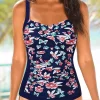 Floral Open Back One-Piece Swimsuit - Black 2 Floral Open Back One-Piece Swimsuit - Black -Garment Sale Store SCM017867 1 62638231851726 124