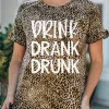 Drink Drank Drunk Leopard T-Shirt Tee -Garment Sale Store SCM017960 1 62538886576710 124