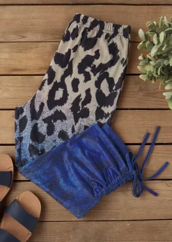 Leopard Gradient Drawstring Capri Leggings -Garment Sale Store SCM018557 1 71018804511926 124