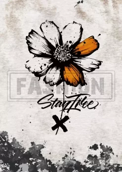 Daisy Stay Free Tie Dye V-Neck T-Shirt Tee -Garment Sale Store SCM018641 1 71200467609420 124