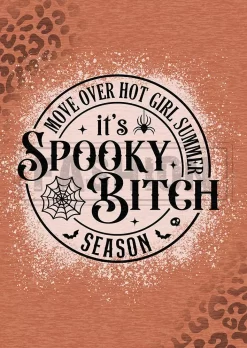 Halloween Move Over Hot Girl Summer It's Spooky Bitch Season Leopard Sweatshirt - Orange 9 Halloween Move Over Hot Girl Summer It's Spooky Bitch Season Leopard Sweatshirt - Orange -Garment Sale Store SCM019436 2 81560183453194 124