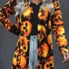 Halloween Skull Long Sleeve Open Front Cardigan 1 Halloween Skull Long Sleeve Open Front Cardigan -Garment Sale Store SCM019449 1 80957523399313 124