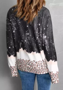 Lucky Shamrock Leopard Bleached Sweatshirt -Garment Sale Store SCM019750 2 81863420608370 124