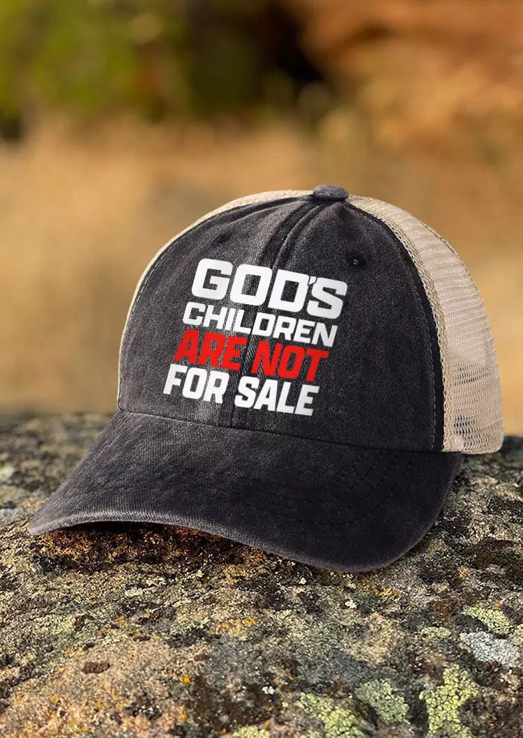 God's Children Are Not For Sale Baseball Cap 3 God's Children Are Not For Sale Baseball Cap