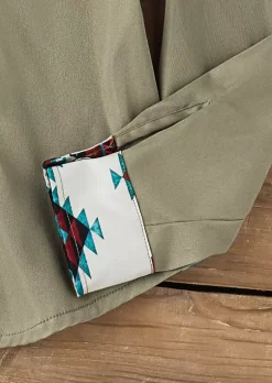 Aztec Geometric Button Turn-Down Collar Jacket -Garment Sale Store SCM019835 1 81775678637401 124