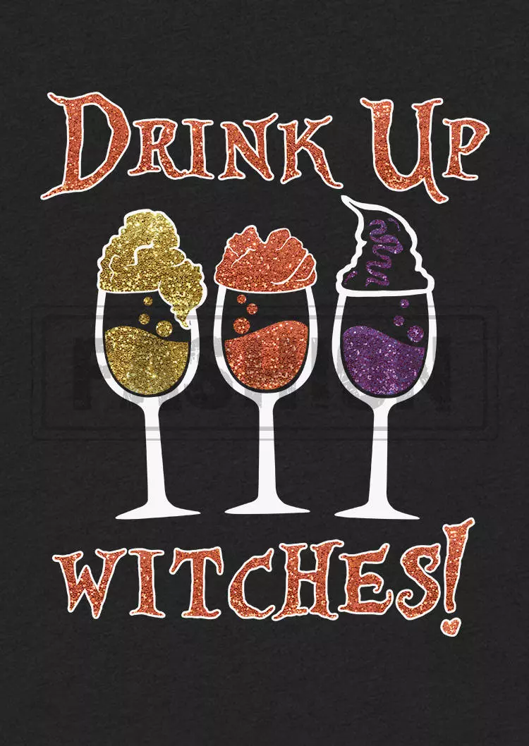 Halloween Drink Up Witches Sweatshirt - Black 6 Halloween Drink Up Witches Sweatshirt - Black - Image 4