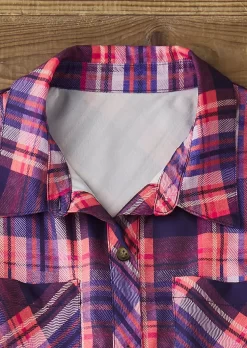 Colorful Plaid Pocket Long Sleeve Shirt 8 Colorful Plaid Pocket Long Sleeve Shirt -Garment Sale Store SCM019943 2 83033595676269 124