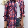 Colorful Plaid Pocket Long Sleeve Shirt 1 Colorful Plaid Pocket Long Sleeve Shirt -Garment Sale Store SCM019943 2 83143610267196 124