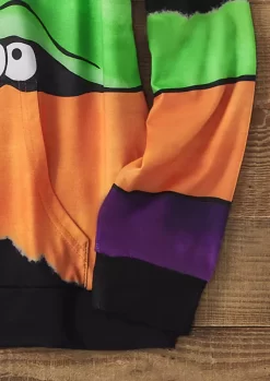 Halloween Spider Color Block Kangaroo Pocket Hoodie -Garment Sale Store SCM019965 1 91277615516760 124