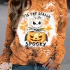 Halloween Tis The Season To Be Spooky Bleached Sweatshirt 2 Halloween Tis The Season To Be Spooky Bleached Sweatshirt -Garment Sale Store SCM020074 1 82385291936363 124