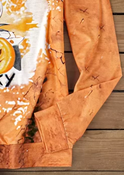 Halloween Tis The Season To Be Spooky Bleached Sweatshirt 9 Halloween Tis The Season To Be Spooky Bleached Sweatshirt -Garment Sale Store SCM020074 1 82857722900976 124