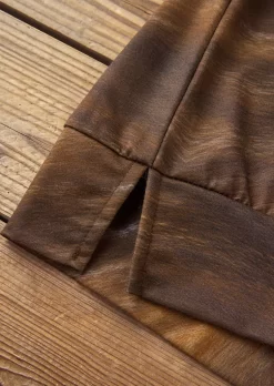 Cow Zipper Collar Sweatshirt - Brown -Garment Sale Store SCM020076 1 91563115614718 124