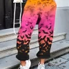 Halloween Gradient Bat Elastic Waist Sweatpants -Garment Sale Store SCM020127 1 82532407276992 124