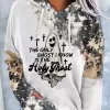 Halloween The Only Ghost I Know Is The Holy Ghost Bleached Hoodie - White -Garment Sale Store SCM020189 1 82997964423641 124