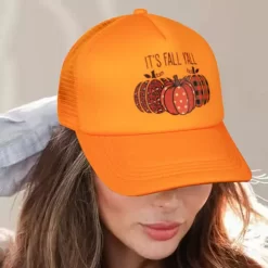 It's Fall Y'all Leopard Plaid Polka Dot Pumpkin Baseball Cap 11 It's Fall Y'all Leopard Plaid Polka Dot Pumpkin Baseball Cap -Garment Sale Store SCM020250 1 82938873750837 124