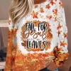 Fall For Jesus Because He Never Leaves Maple Leaf Sweatshirt - Orange -Garment Sale Store SCM020312 1 90135679743558 124