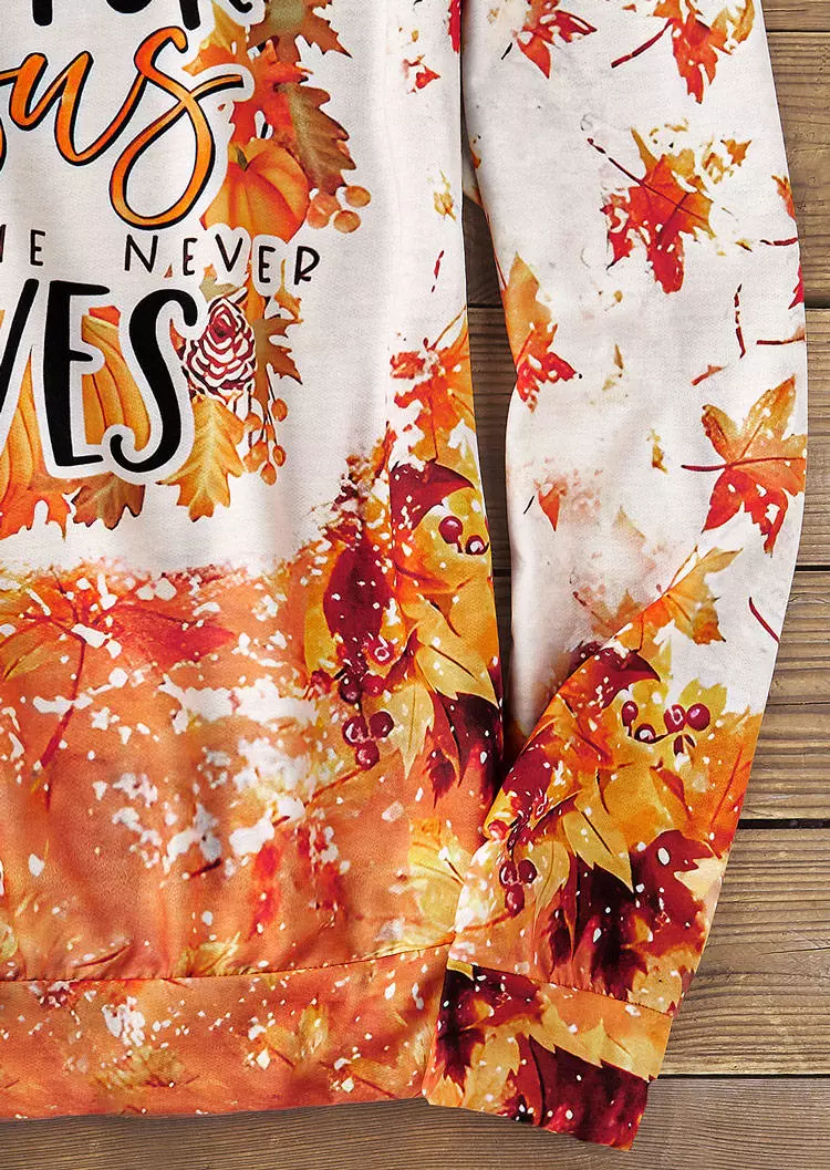 Fall For Jesus Because He Never Leaves Maple Leaf Sweatshirt - Orange 6 Fall For Jesus Because He Never Leaves Maple Leaf Sweatshirt - Orange - Image 4