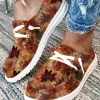 Maple Leaf Lace Up Round Toe Flat Sneakers 1 Maple Leaf Lace Up Round Toe Flat Sneakers -Garment Sale Store SCM020385 1 82883495049479 124