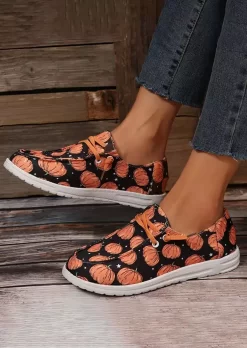 Pumpkin Star Lace Up Flat Sneakers 9 Pumpkin Star Lace Up Flat Sneakers -Garment Sale Store SCM020453 1 90843951814208 124