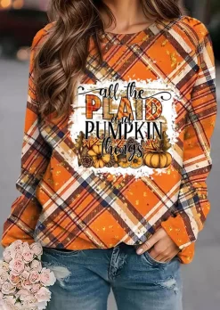 All The Plaid And Pumpkin Things Sweatshirt