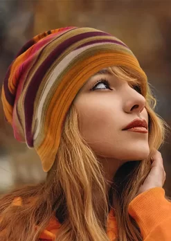 Colorful Striped Multifunctional Beanie Hat