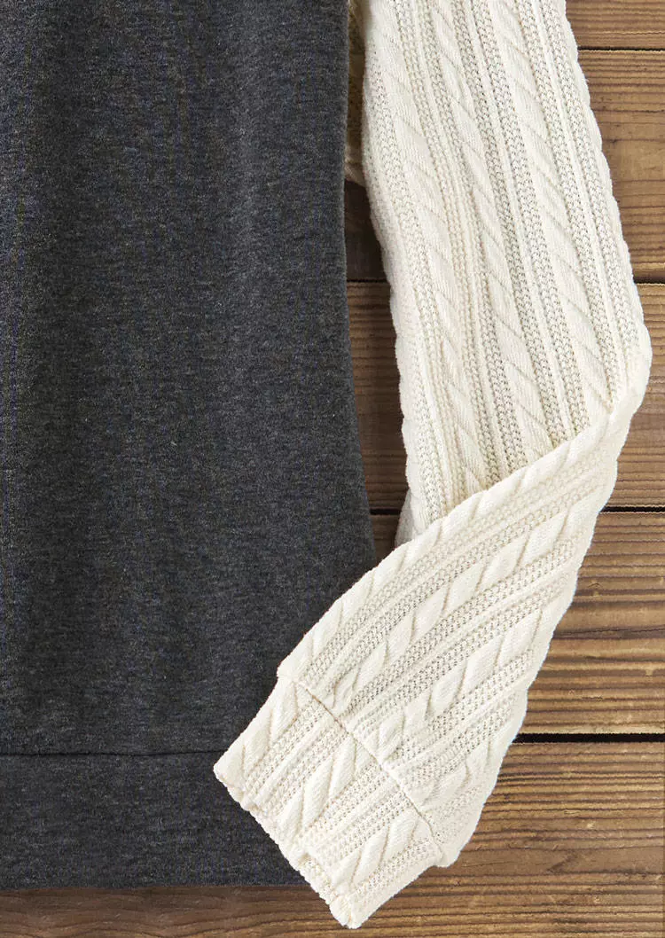 Jacquard Concise O-Neck Sweatshirt 6 Jacquard Concise O-Neck Sweatshirt - Image 4