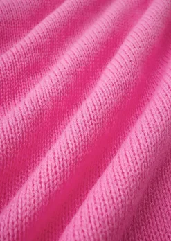 Button Cold Shoulder Knitted Sweater - Pink 21 Button Cold Shoulder Knitted Sweater - Pink -Garment Sale Store SCM020842 2 A0519648111553 124