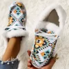 Aztec Geometric Lace Up Plush Warm Flat Sneakers 2 Aztec Geometric Lace Up Plush Warm Flat Sneakers -Garment Sale Store SCM020914 1 92873182308856 124