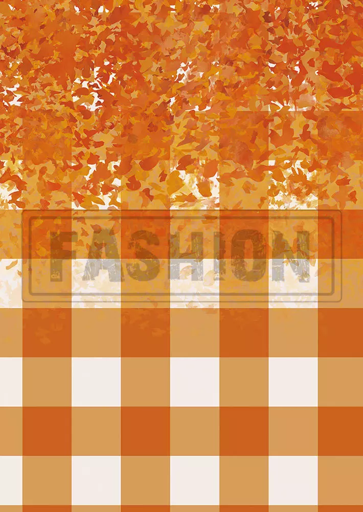 Plaid Glitter Blouse And Pants Pajamas Set - Orange 5 Plaid Glitter Blouse And Pants Pajamas Set - Orange - Image 3