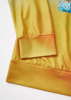 Gradient Pumpkin Leopard Highland Cattle Sweatshirt -Garment Sale Store SCM021154 1 A1124478369095 124