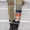 Thanksgiving Thankful Grateful And Blessed Leopard Plaid Pumpkin Leggings -Garment Sale Store SCM021191 1 A1266686101076 124
