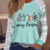 Merry Christmas Snowflake Leopard Sweatshirt - Green -Garment Sale Store SCM021209 1 A1321967665501 124
