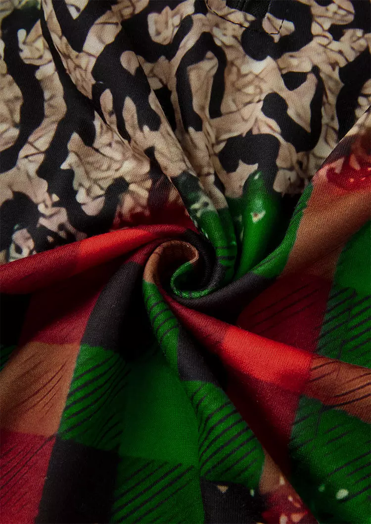 Leopard Plaid Zipper Collar Sweatshirt 7 Leopard Plaid Zipper Collar Sweatshirt - Image 5