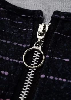 Striped Color-Blocked Zipper Collar Sweatshirt 9 Striped Color-Blocked Zipper Collar Sweatshirt -Garment Sale Store SCM021267 1 A2016912654725 124